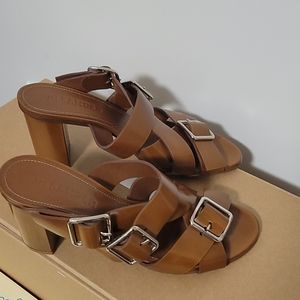 Jil Sander Brown Leather Heels